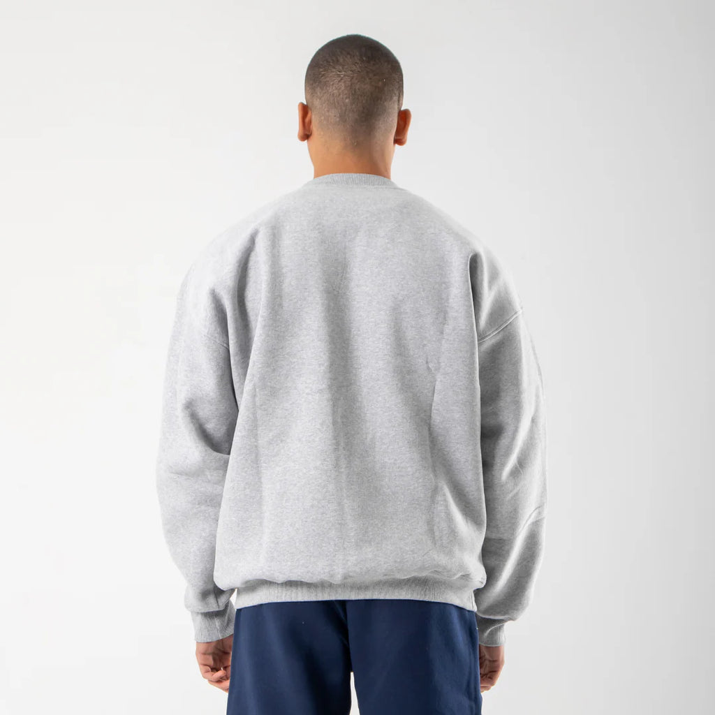 Drop Shoulder Crewneck - Light Grey