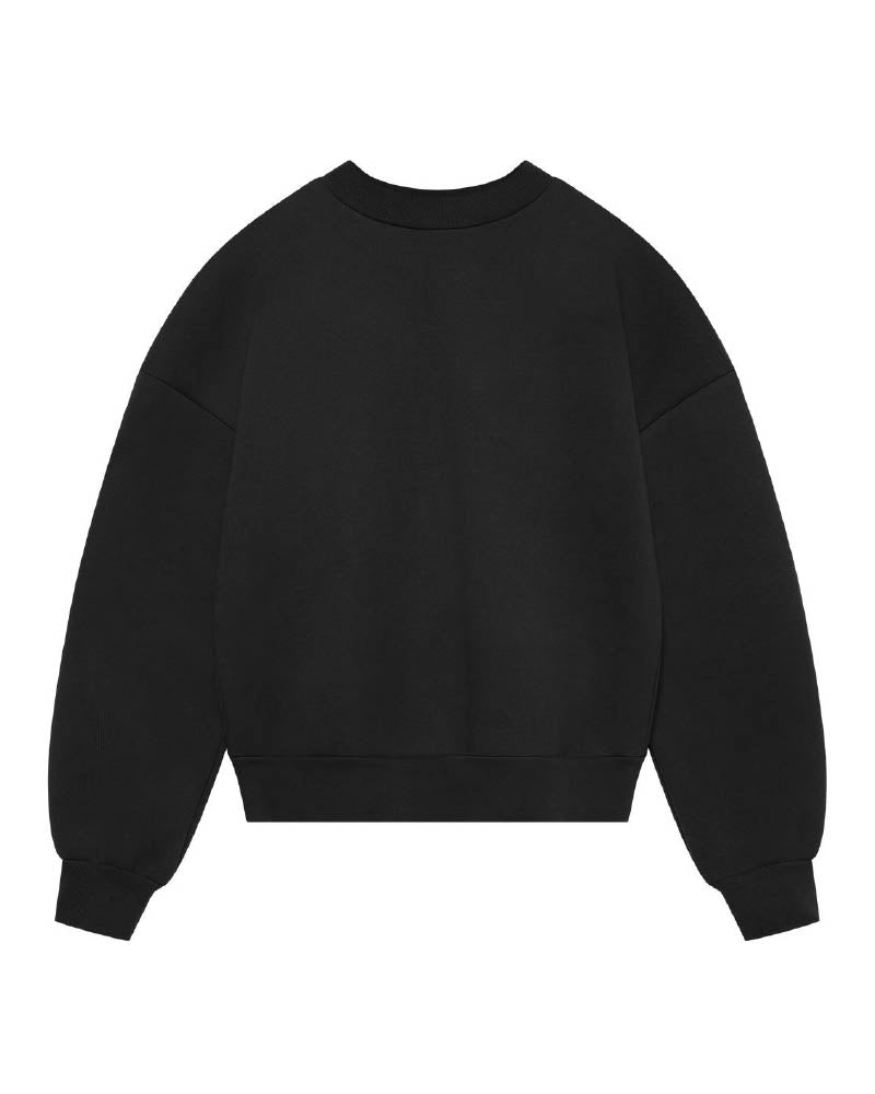 Drop Shoulder Crewneck - Black