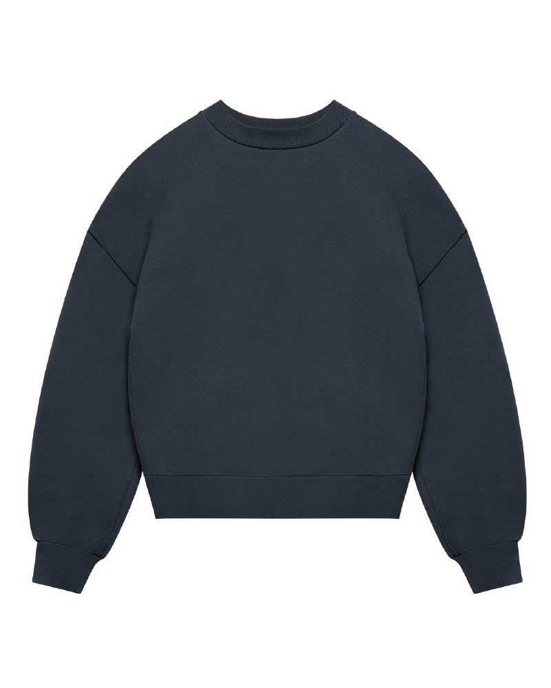Drop Shoulder Crewneck - Charcoal Grey
