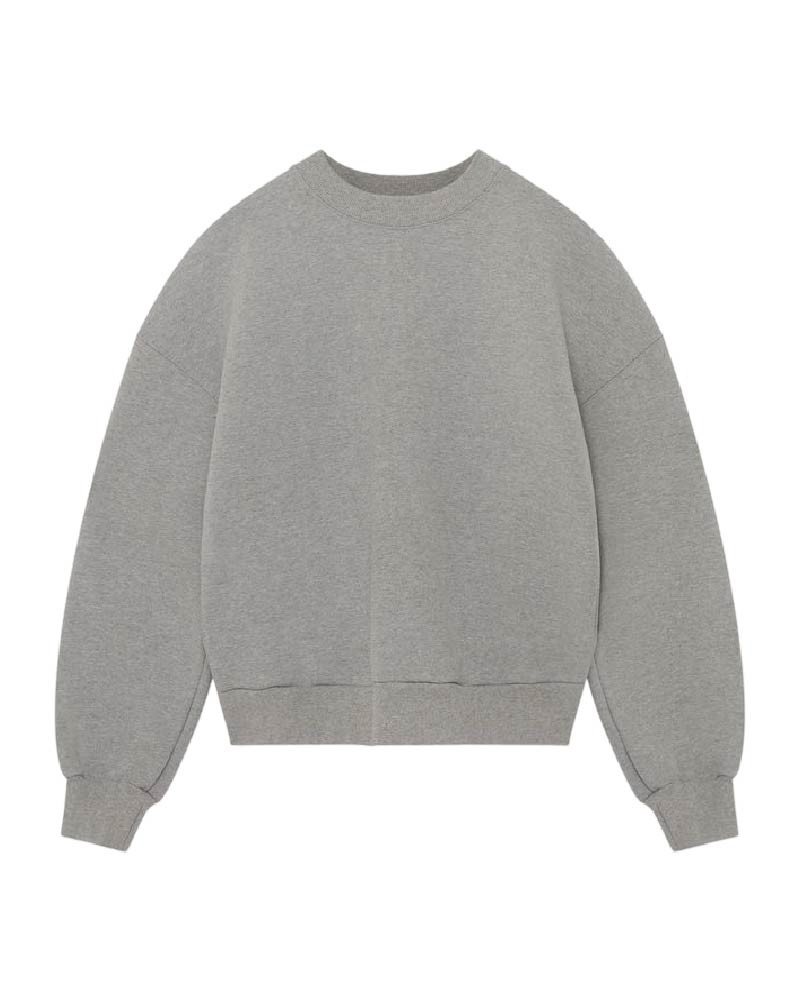 Drop Shoulder Crewneck - Light Grey